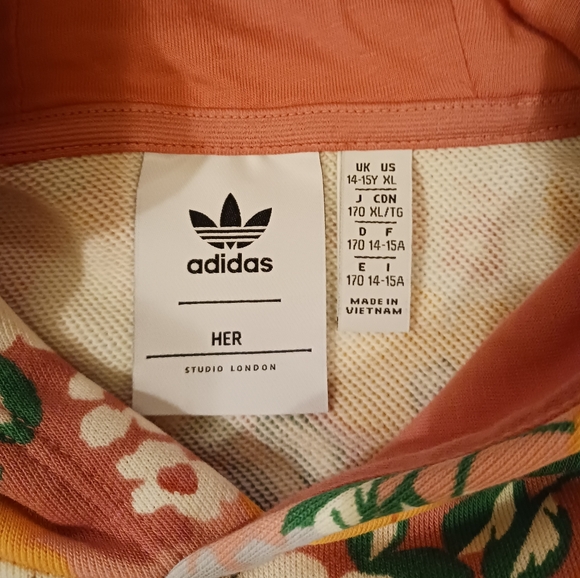 Adidas Multicolor Floral Hoodie - Picture 3 of 3